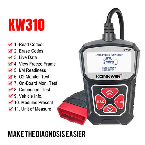 OBD2 Car Diagnostic Scanner Supports 7 Languages Car Code Reader