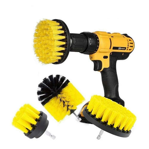 Drill Brush Attachment Kit and Electric Scrubber for Car Bathroom Wood Floors