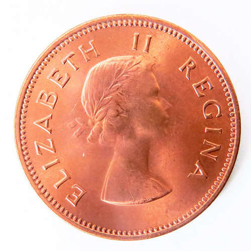 South Africa Half Penny. 1960 B/UNC Scarce