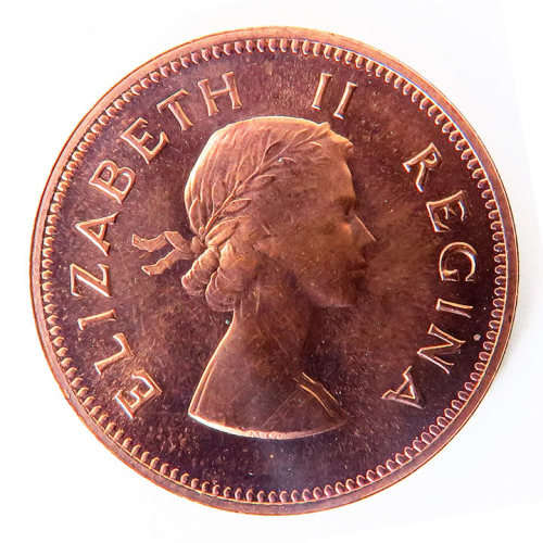 South Africa Half Penny. 1951 Unc, 1953 Proof, 1954 Proof.