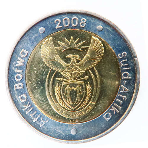 South Africa R5 Mandela Coins (X 3 coins). 2008