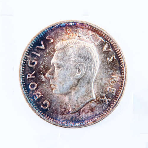 South Africa. 1950. 1/- (Shilling) Toned UNC