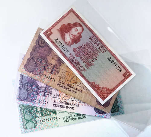 South Africa Bank Notes (R1, 2 x R5 & 1 x R10)