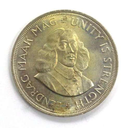 1961 Republic of South Africa 50c (crown) UNC Lightly Toned