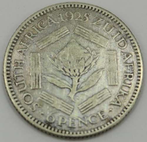 1925 South African Six Pence