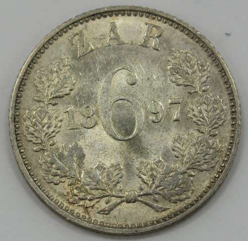 1897 South African 6 Pence / Z.A.R