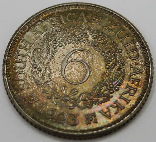 1923 South African 6 Pence / Proof