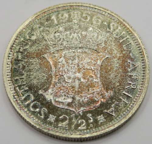 1956 South African 2 & a Half Shillings