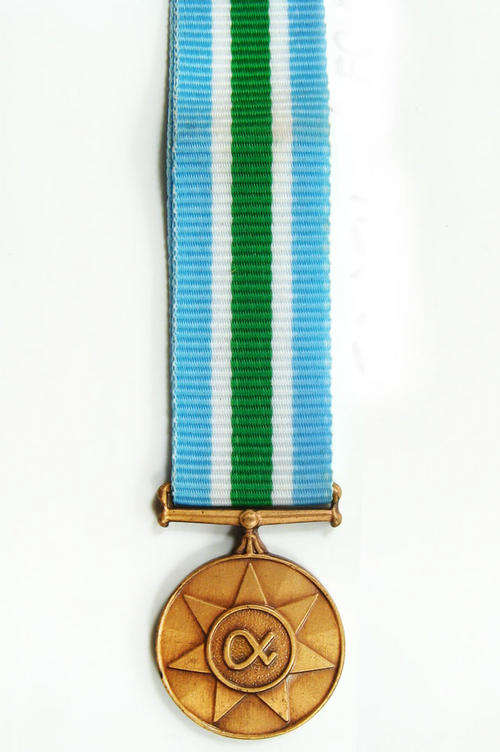 Miniature. South Africa Unitas Medal.