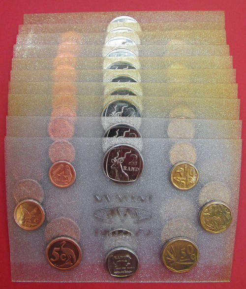 South African 1992 Uncirculated mint packs x10