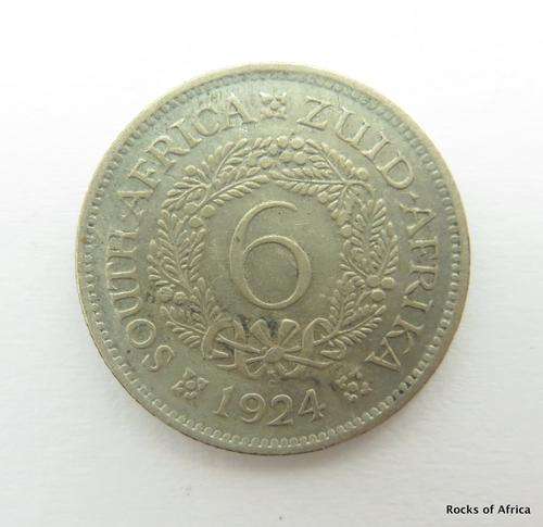 South Africa 1924 Six Pence 6D *** TOP GRADE  ***