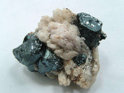 Hematite & Calcite. N'Chwaning II Mine, Northern Cape, South Africa. 39gr.
