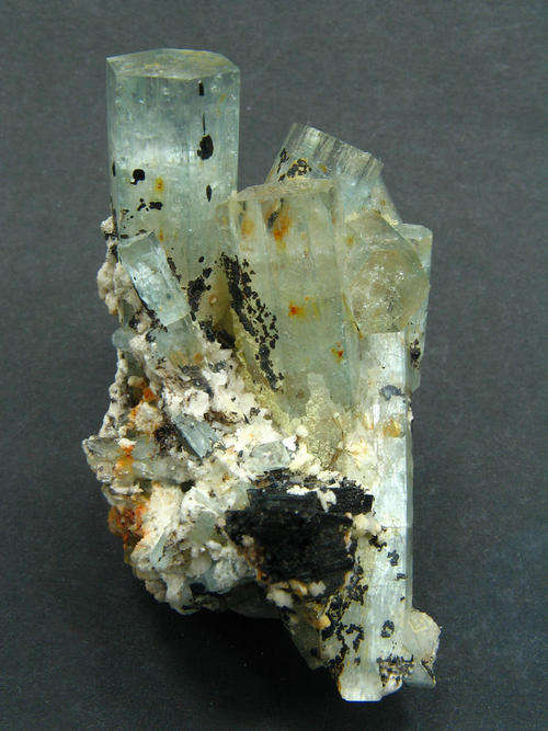 Aquamarine Grouping, Schorl & Feldspar. Erongo, Namibia. 18gr.