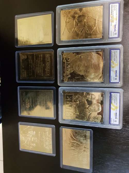 23kt gold cards lot