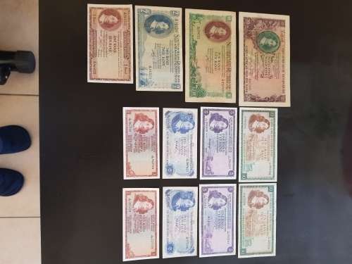 Old South African bank notes