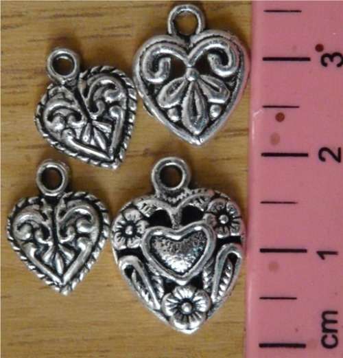 4 Pc Heart set