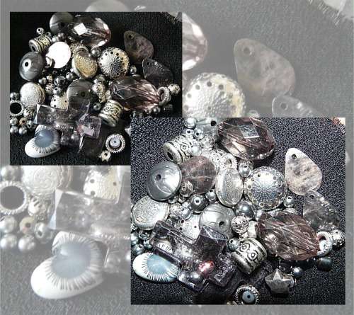 Mix Grey Beads Set
