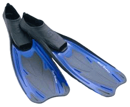 Deep Blue Snorkel Fins Size Small