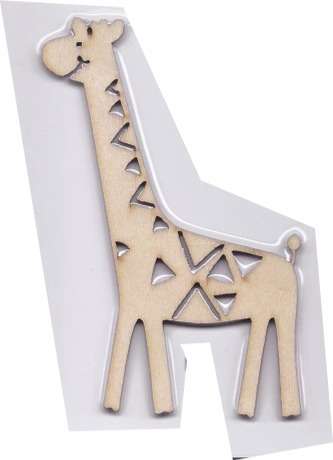 GiraffeWood Cutout