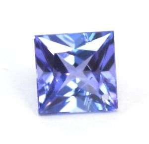 UNHEATED NATURAL BLUE TANZANITE 3.6 MM SQUARE CUT