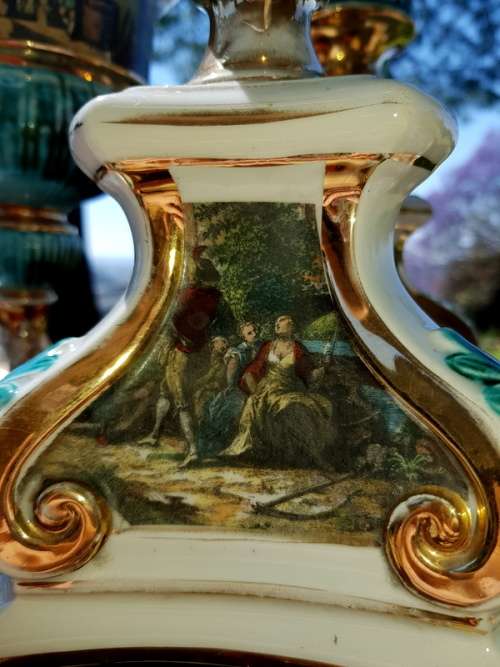 Stunning, Vintage Italian Candlesticks and Urn