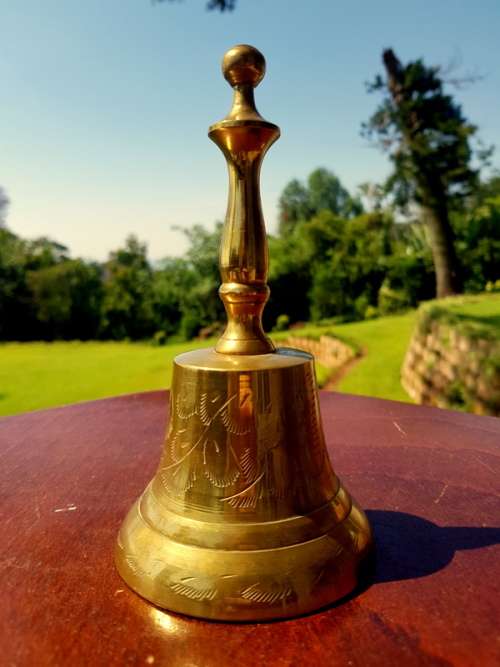 Beautifully Decorated Brass Bell