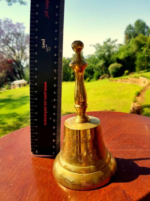 Beautifully Decorated Brass Bell
