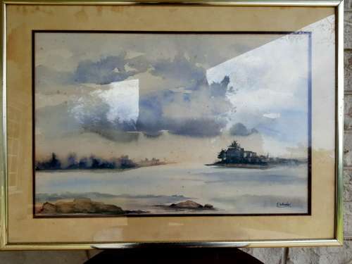 Original E.Wheeler 2 x Watercolour Signed, Framed Paintings