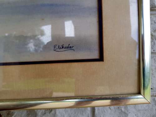 Original E.Wheeler 2 x Watercolour Signed, Framed Paintings