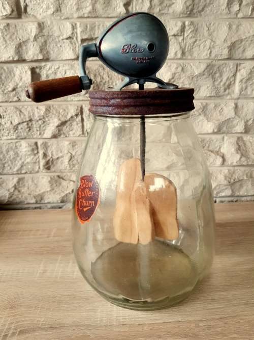 Vintage Original Blow Butter Churn