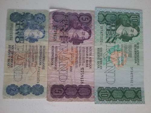 Variety old south african notes