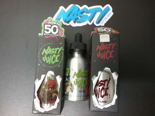 Eliquid Nasty vape liquid. 50ml. Bid per unit