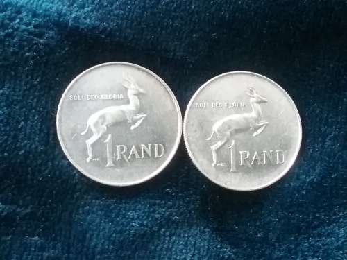 1966 English 1966 Afrikaans R1 silver coin. Bid per coin