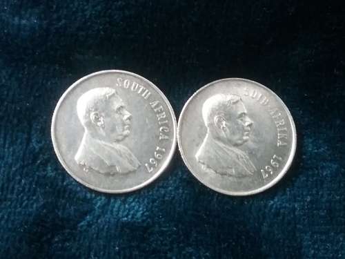 1967 English and Afrikaans, Very rare to have both. Bid per coin
