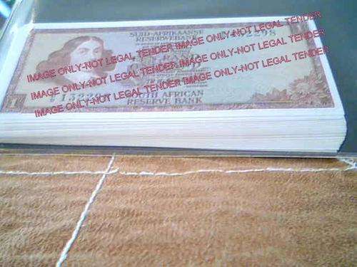 TW de Jongh 2nd Issue one rand notes pack of 40 uncirculated notes in sequence