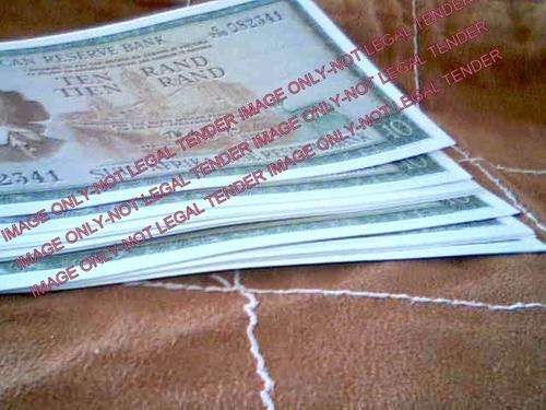 TW de Jongh 1ST Issue TEN rand notes pack of 20 uncirculated notes in sequence