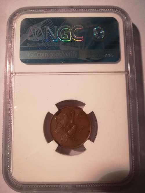 1965 Afrikaans one cent