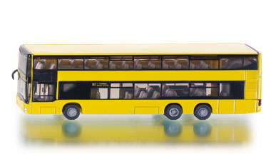 MAN DOUBLE DECKER YELLOW BUS by SIKU in 1/87 SCALE (NEW BOXED)