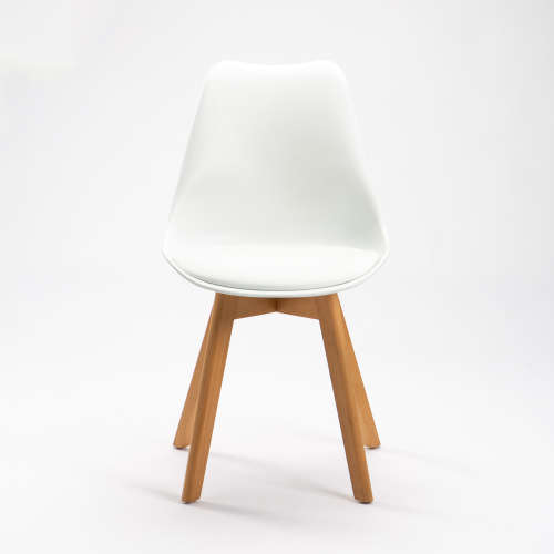 Padded Solid Wood Legs Dining Kitchen Chair