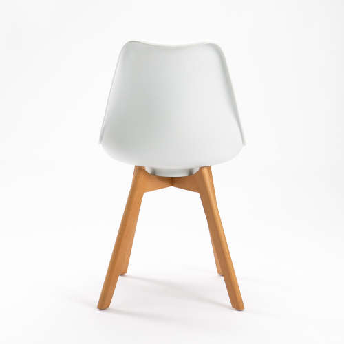 Padded Solid Wood Legs Dining Kitchen Chair