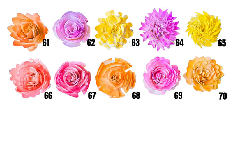PAPER FLOWER DESIGNS :  SVG FILES FOR CRICUT / MAKER 3 / CIRICUT EXPLORER
