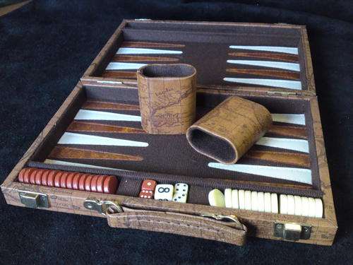 Travel Backgammon Set - Search Board Games Chess Dominoes checkers dice games