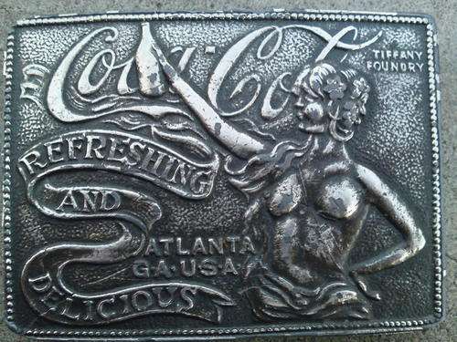 Coca-Cola Tiffany Foundry Belt Buckle (Hoax buckles that originated in 60's)