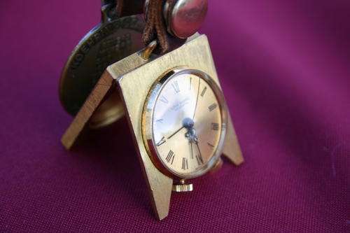 Louis Rossel Neuchatel - Rare Vintage 1960's/70's Swiss Made Travel Alarm Clock - Pocket Watch