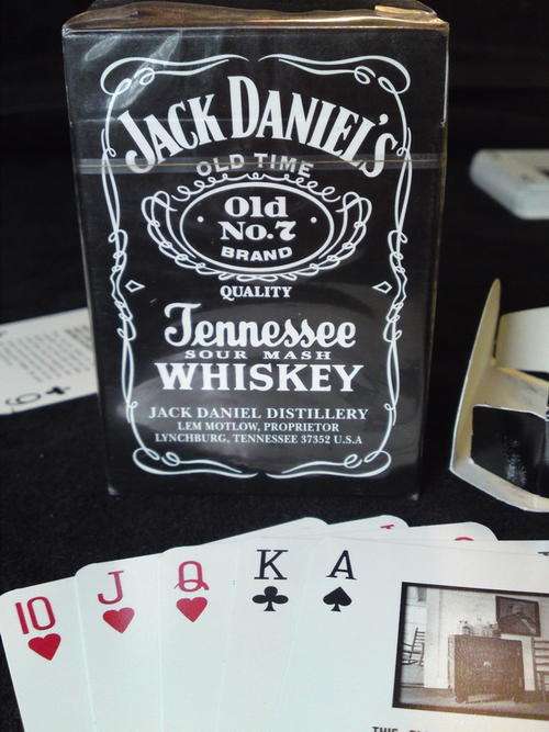Jack Daniels Playing Cards - Sealed Pack Of New Playing Cards - Black Jack - Casino