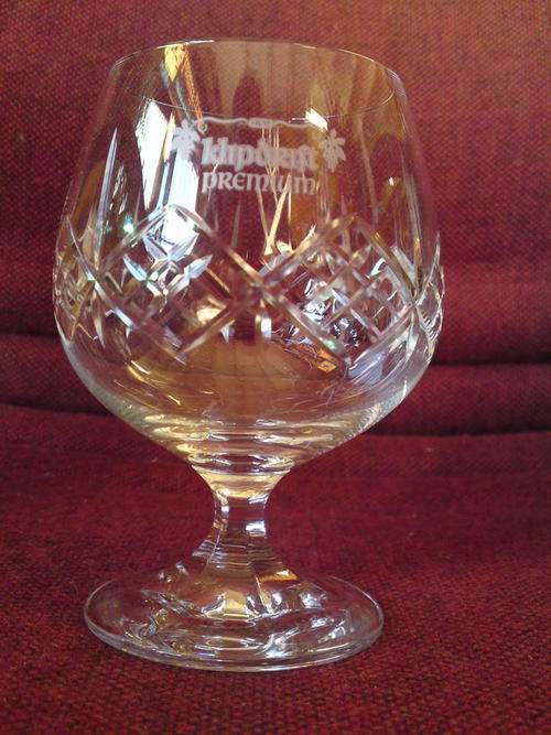 Stylish Klipdrift Premium Set of 4 Brandy Snifters - Cut Glass Cognac Brandy Snifter Balloon Glasses