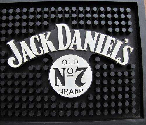 Jack Daniels Bar Runner Wetstop - PVC / Rubber Jack Daniels Bar Mat, Runner, Wetstop