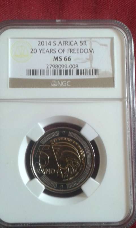 2014 R5 20 YEARS OF FREEDOM...NGC MS66