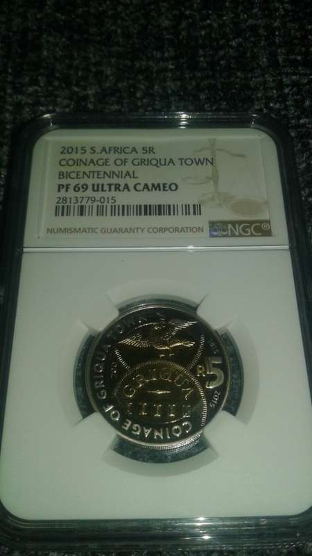 2015 GRIQUA TOWN PROOF.....NGC PF69!