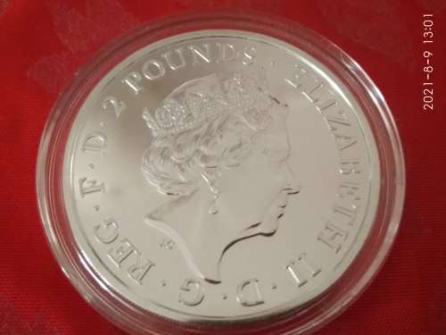 2016 1OZ SILVER BRITISH LUNAR YEAR OF THE MONKEY UNCIRCULATED